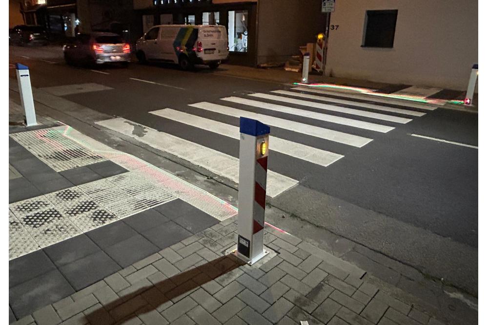 Lasertechnologie revolutioniert Sicherheit an Zebrastreifen 